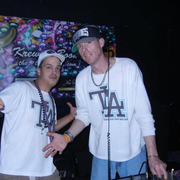 DJ Natural Nate® with a crew member at The-Lost-Art™ event